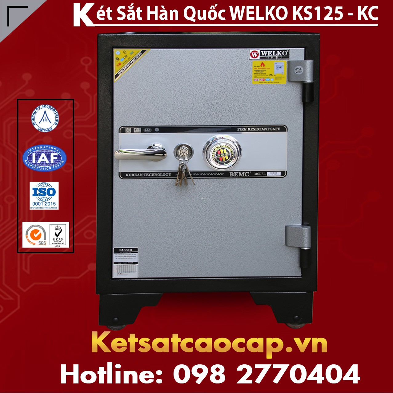 Mua Online Két Sắt WELKO KS125 - KC