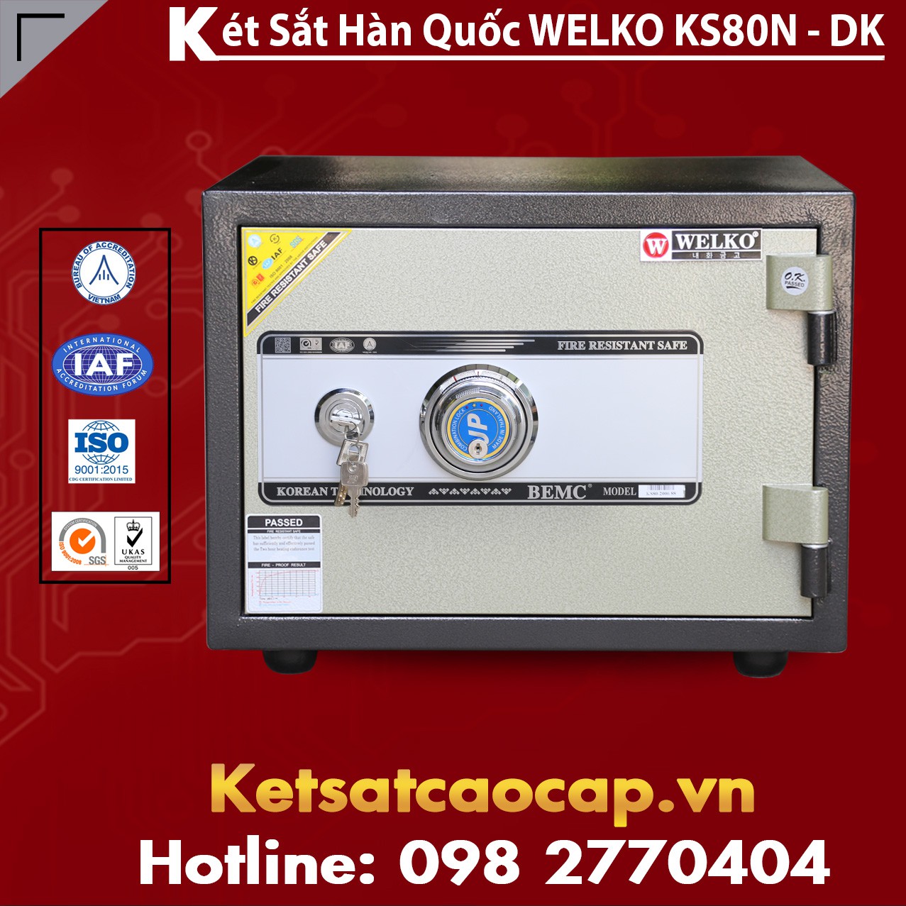 Danh Sách Cửa Hàng Bán Két Sắt KS80N - DK Black