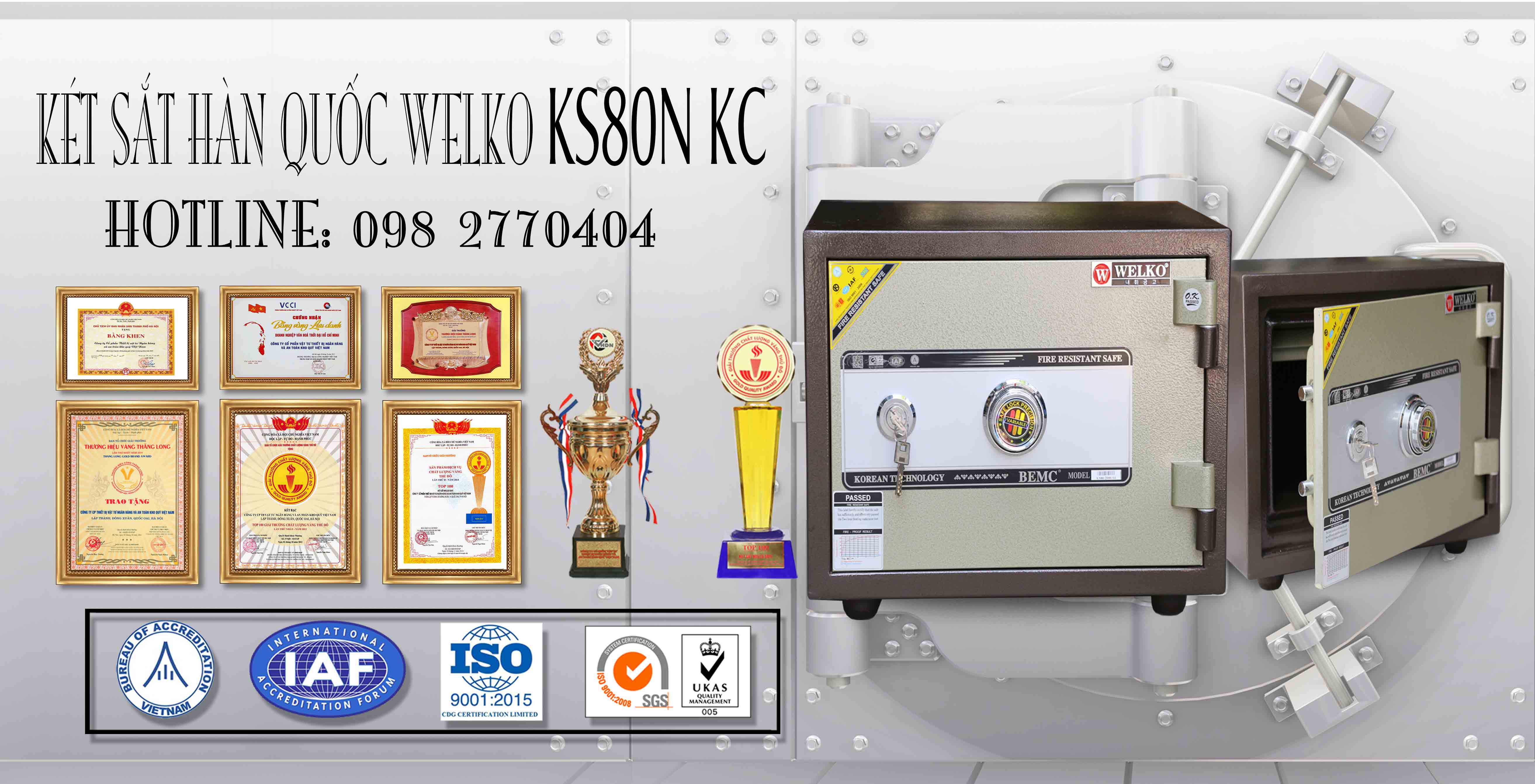 Mua Online Két Sắt WELKO KS80N - KC