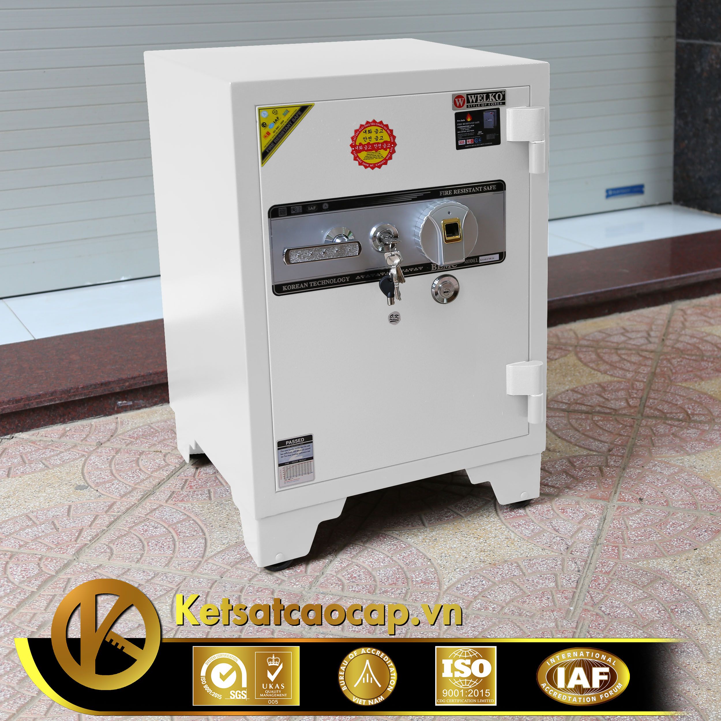 Két sắt văn phòng KS160Brown-Series Fingerprint