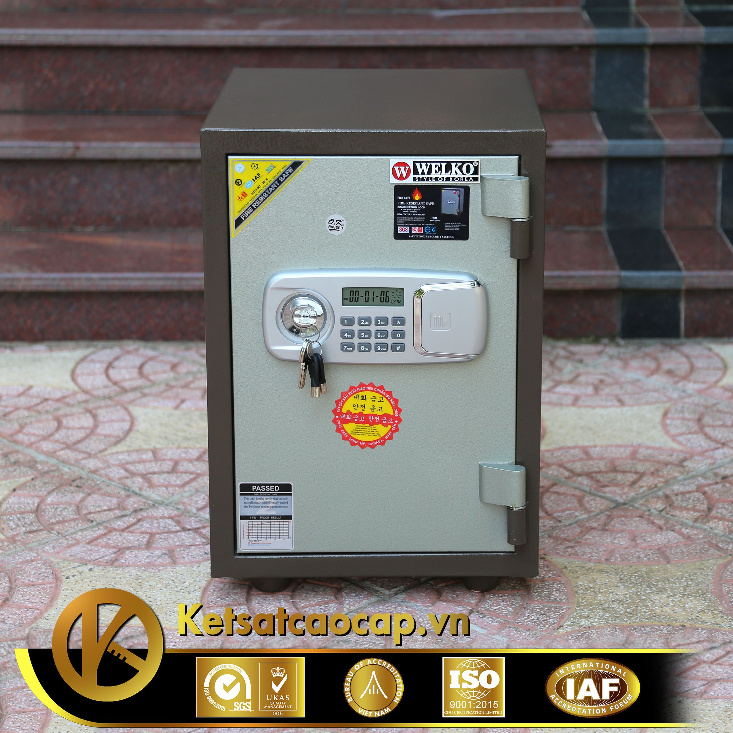 Két sắt KS80D Brown-Series E SILVER VIETNAM