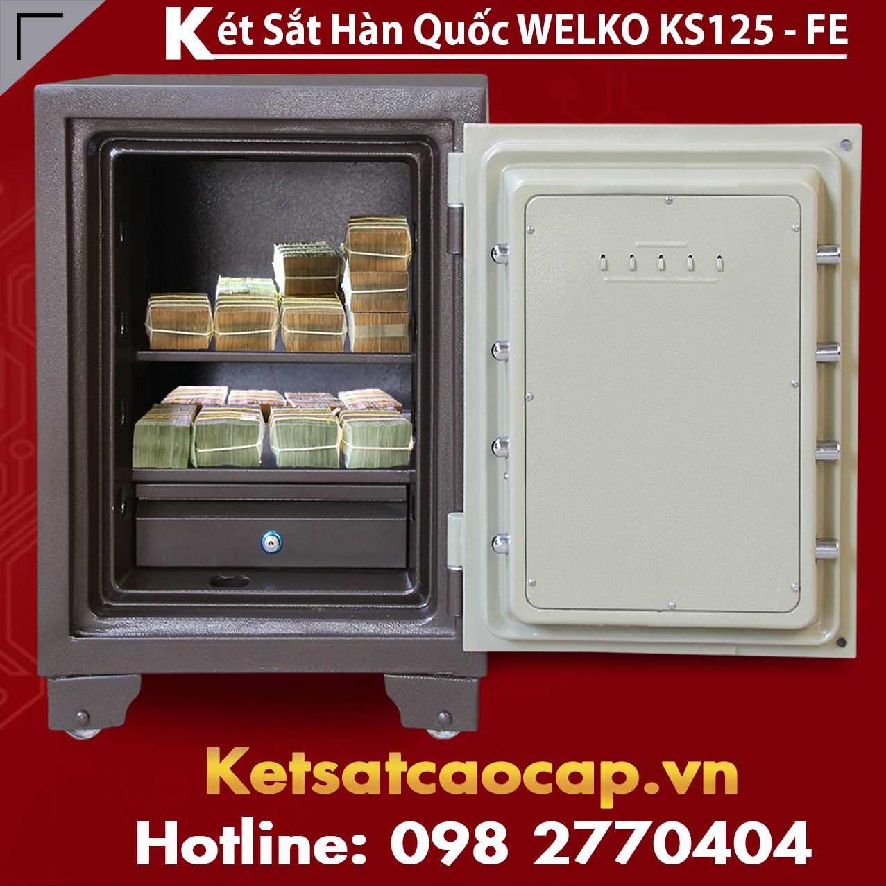 Két Sắt Vân Tay Xuất Mỹ