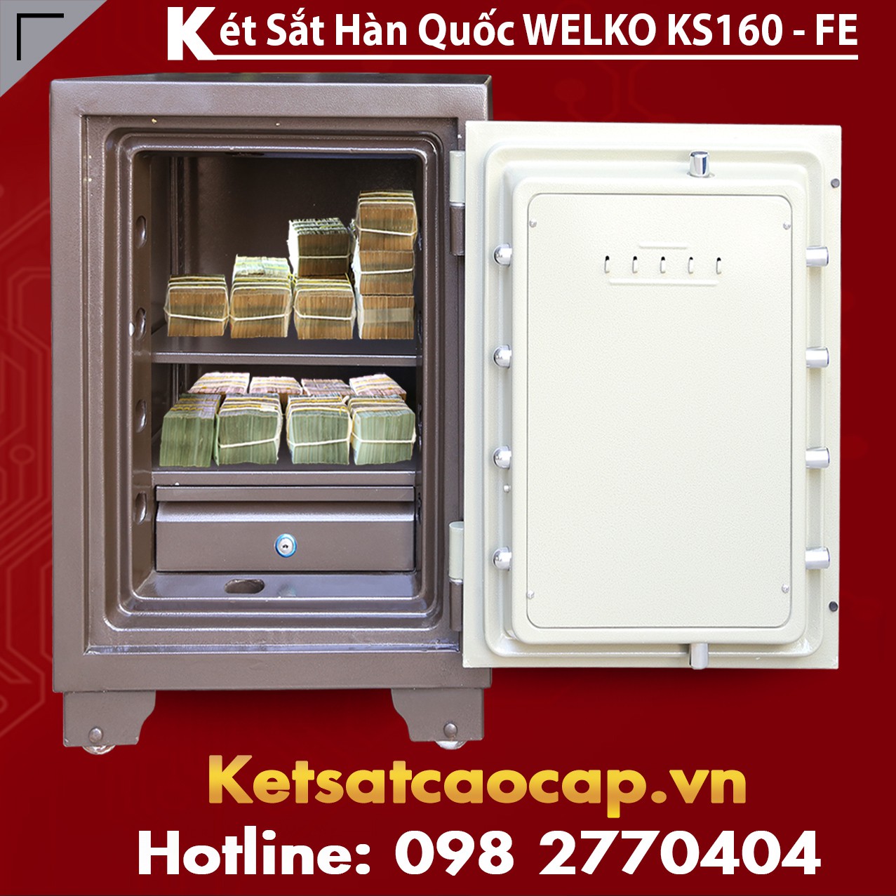 Safes Box Factory High Quality Price Ratio Nha Phan Phoi Ket Sat Van Tay Cao Cap