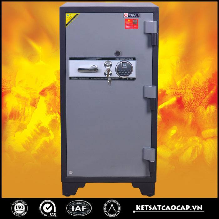 két sắt chống cháy KCC240 vân tay đen