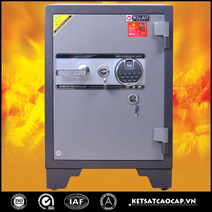 Két sắt cánh đúc ks160 vân tay đen