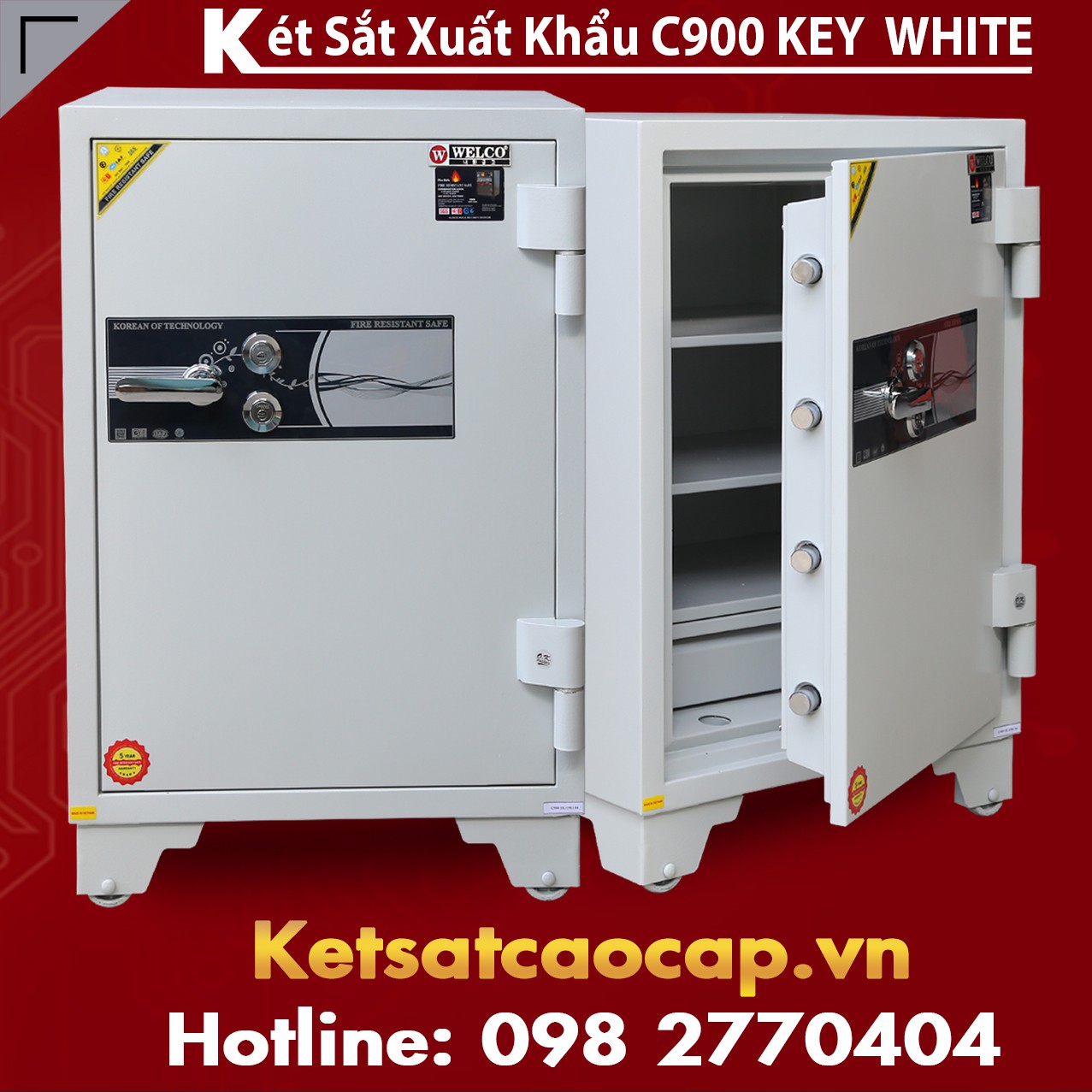 Két Sắt Xuất Khẩu C900 Key