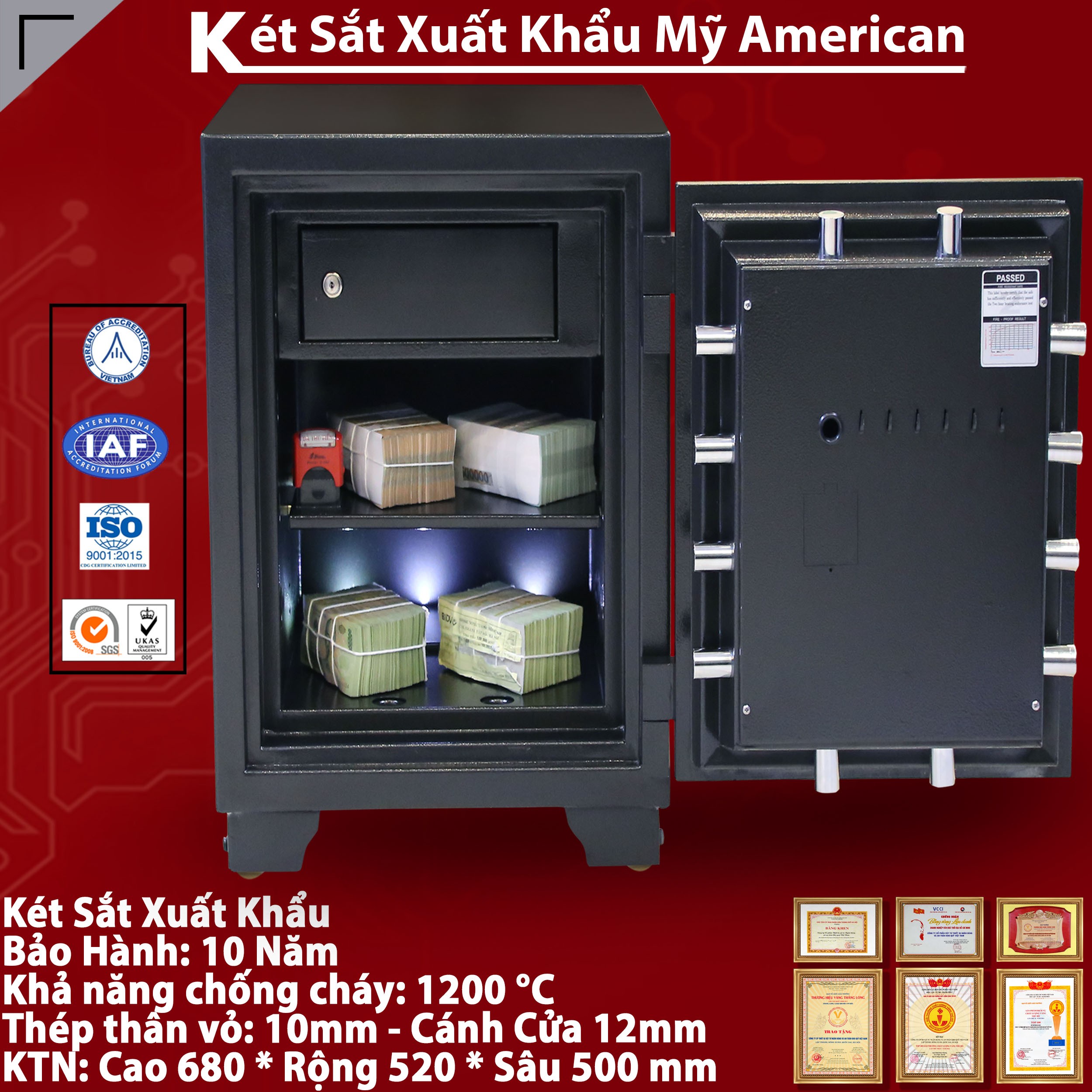 Két Sắt Đựng Tiền