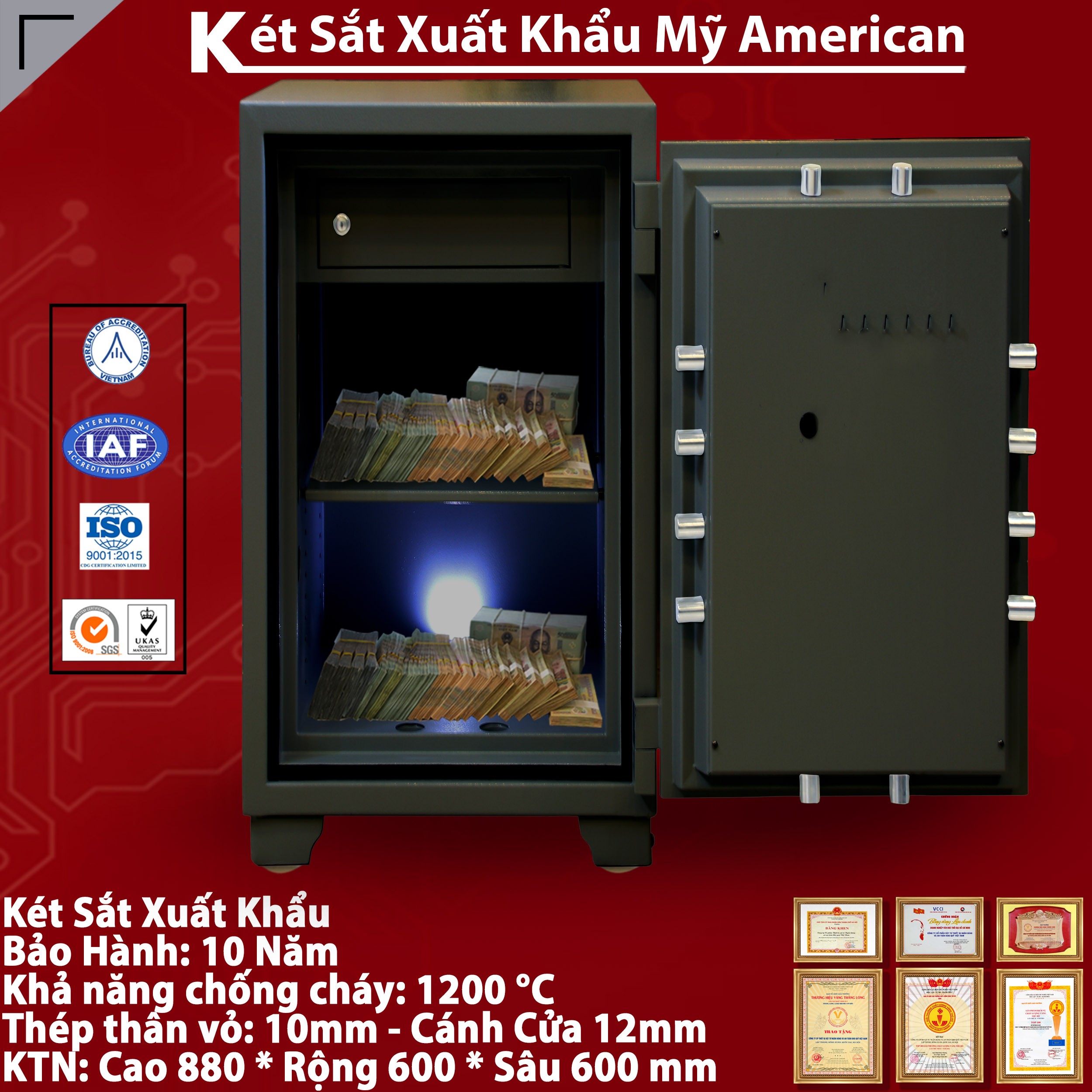 Két Sắt Đựng Tiền