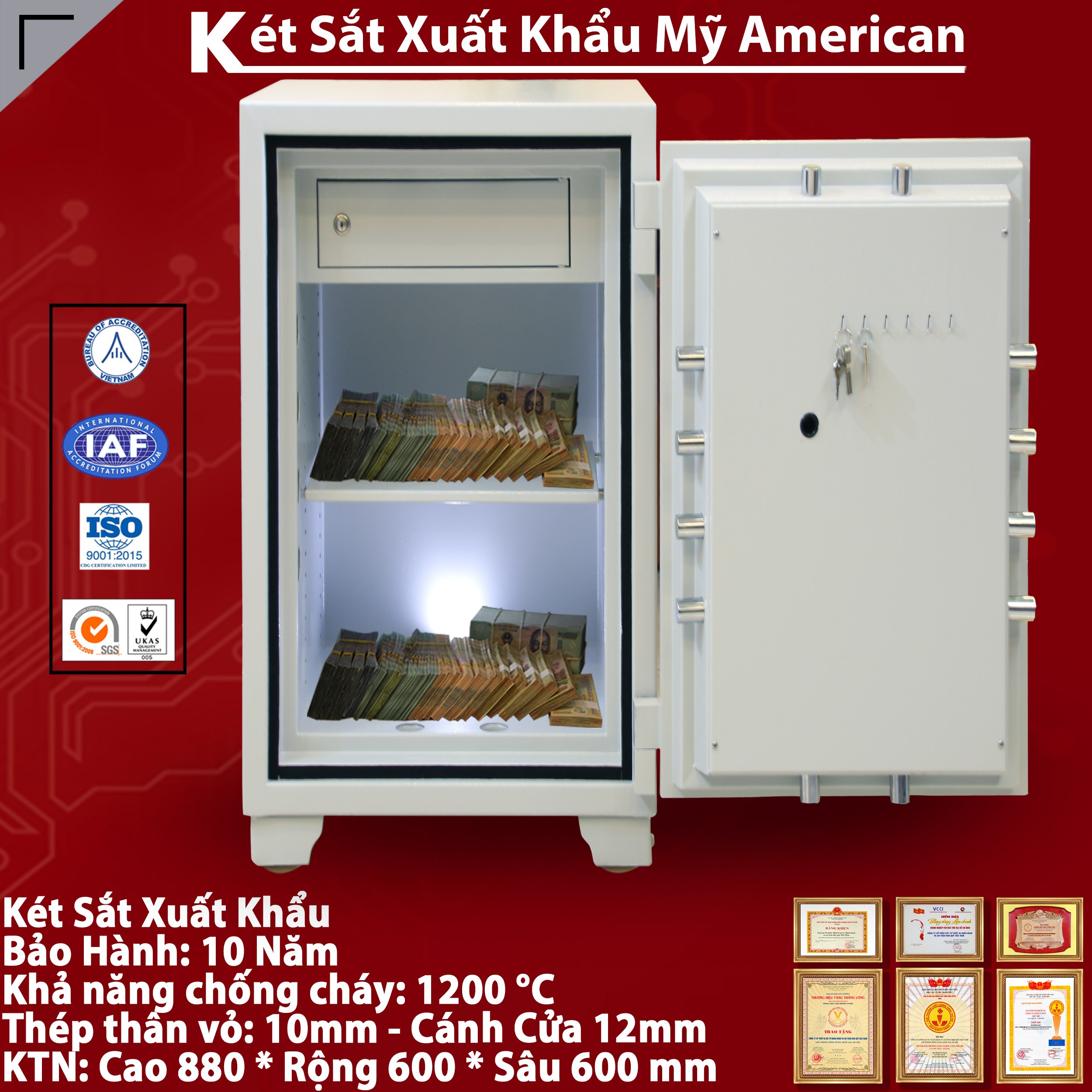 Két Sắt Đựng Tiền