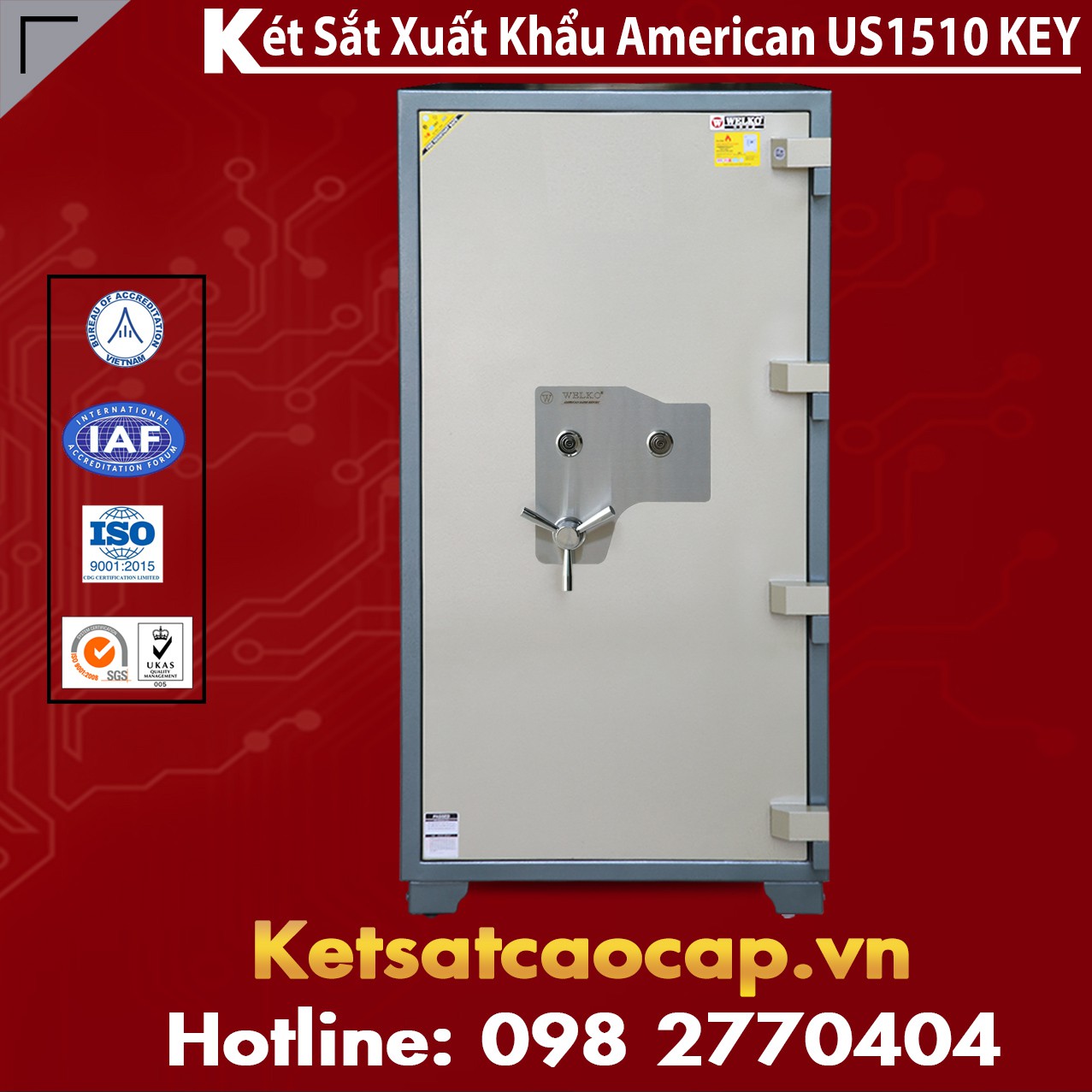 Két Sắt Mini Safes WELKO US1510 KEY