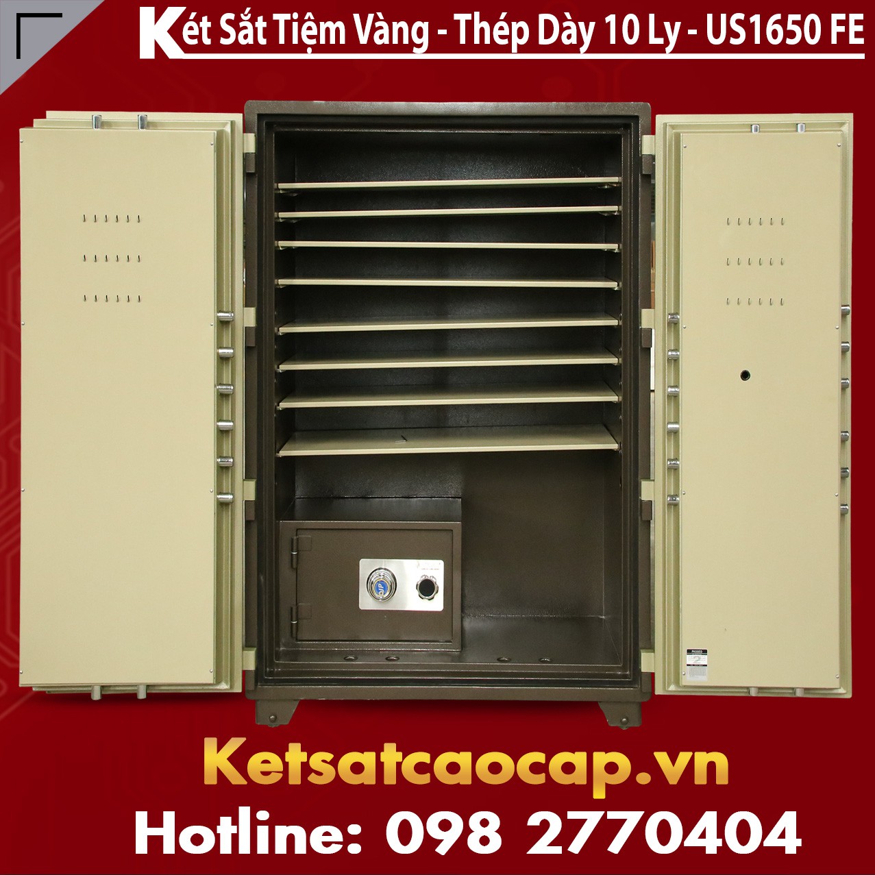 Két Sắt Trong Két Sắt WELKO US1650 FE 2 Cửa Pro