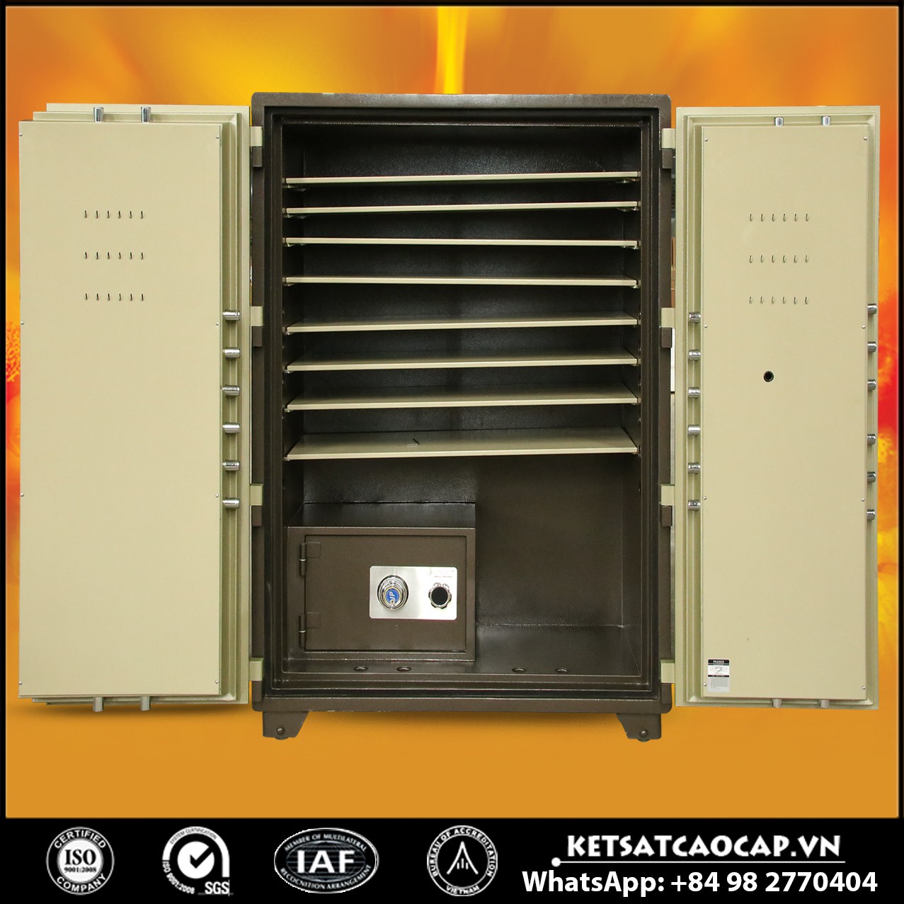 Két Sắt Mini Safes Két Sắt Tiệm Vàng NSA 1650 KEY Pro