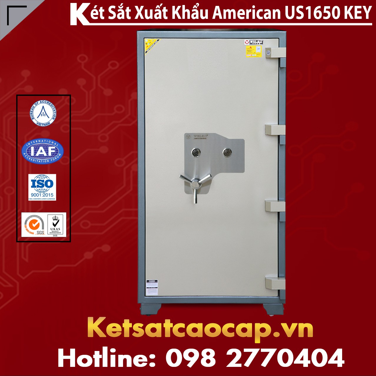 Két Sắt Mini Safes WELKO US1650 KEY