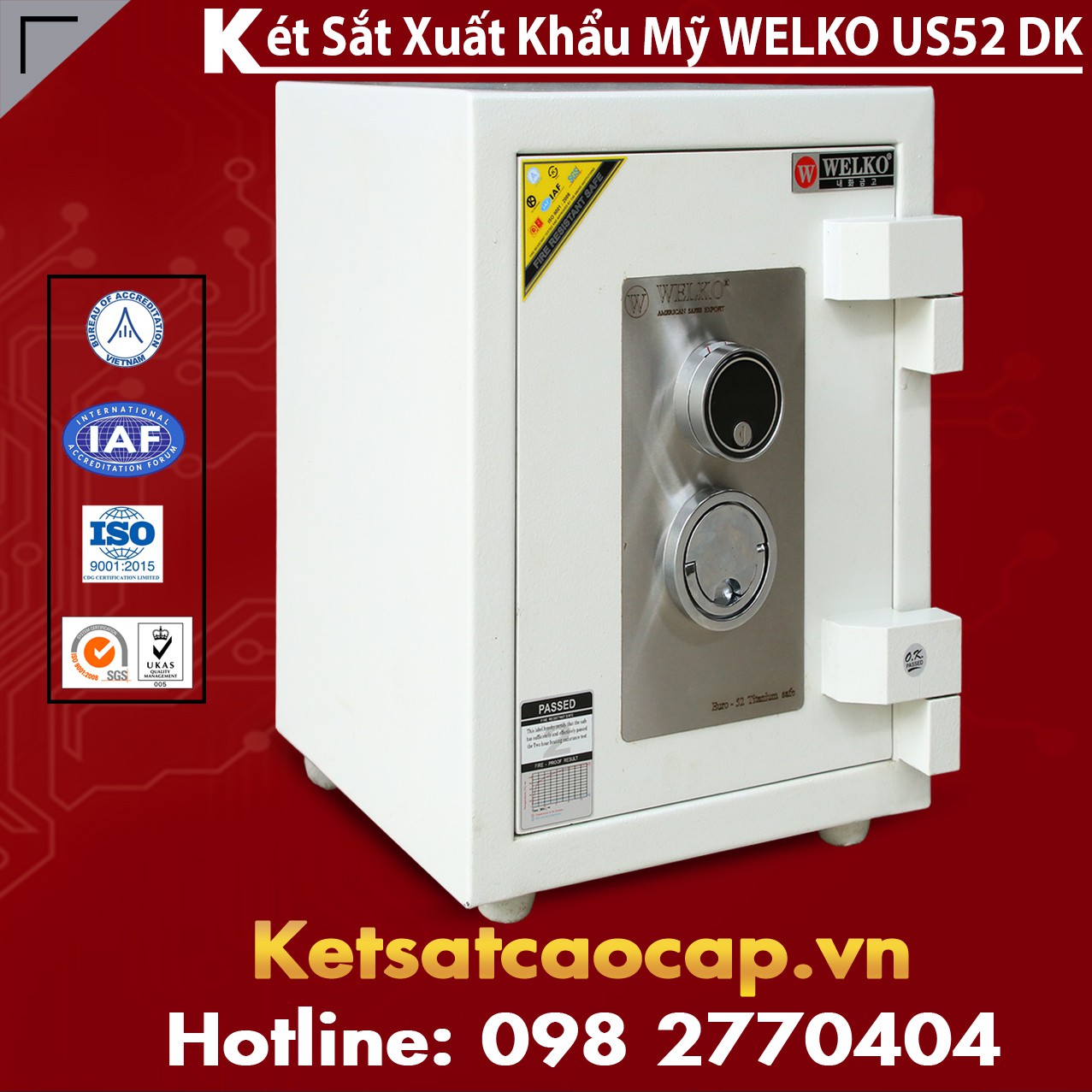 Mua Bán Két Sắt Tài Lộc WELKO Chính Hãng 