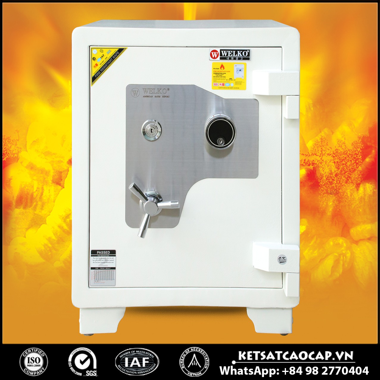 Két Sắt Tiệm Vàng NSA 680 DK White