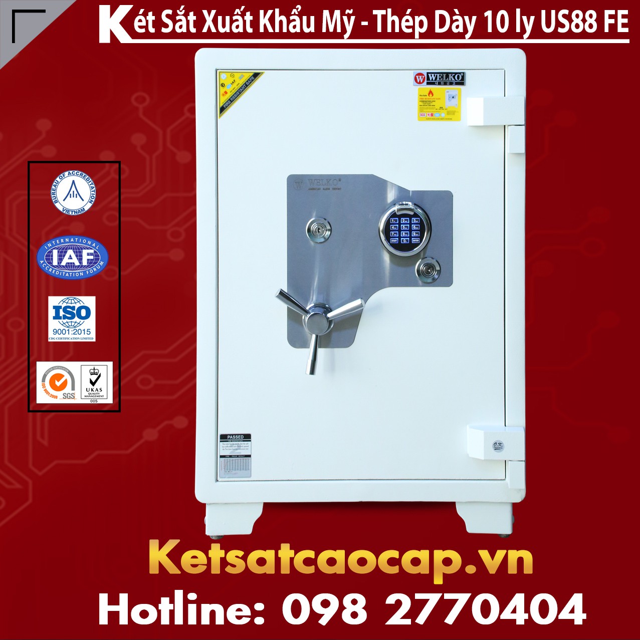 Công ty sản xuất két sắt trong két sắt xuất khẩu toàn quốc