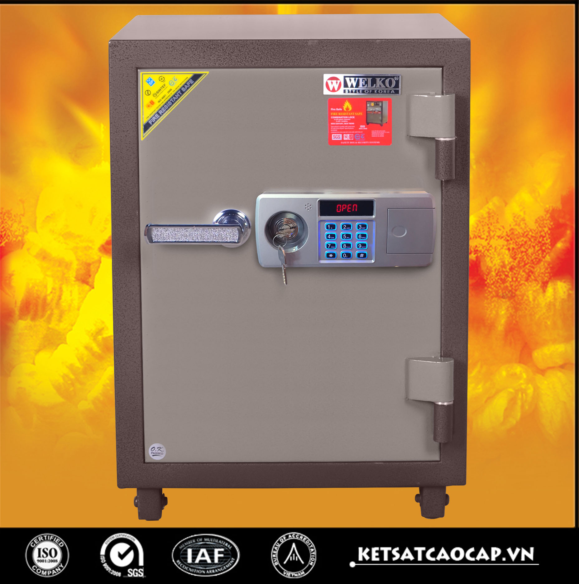 két sắt điện tử KS 125 E  nâu