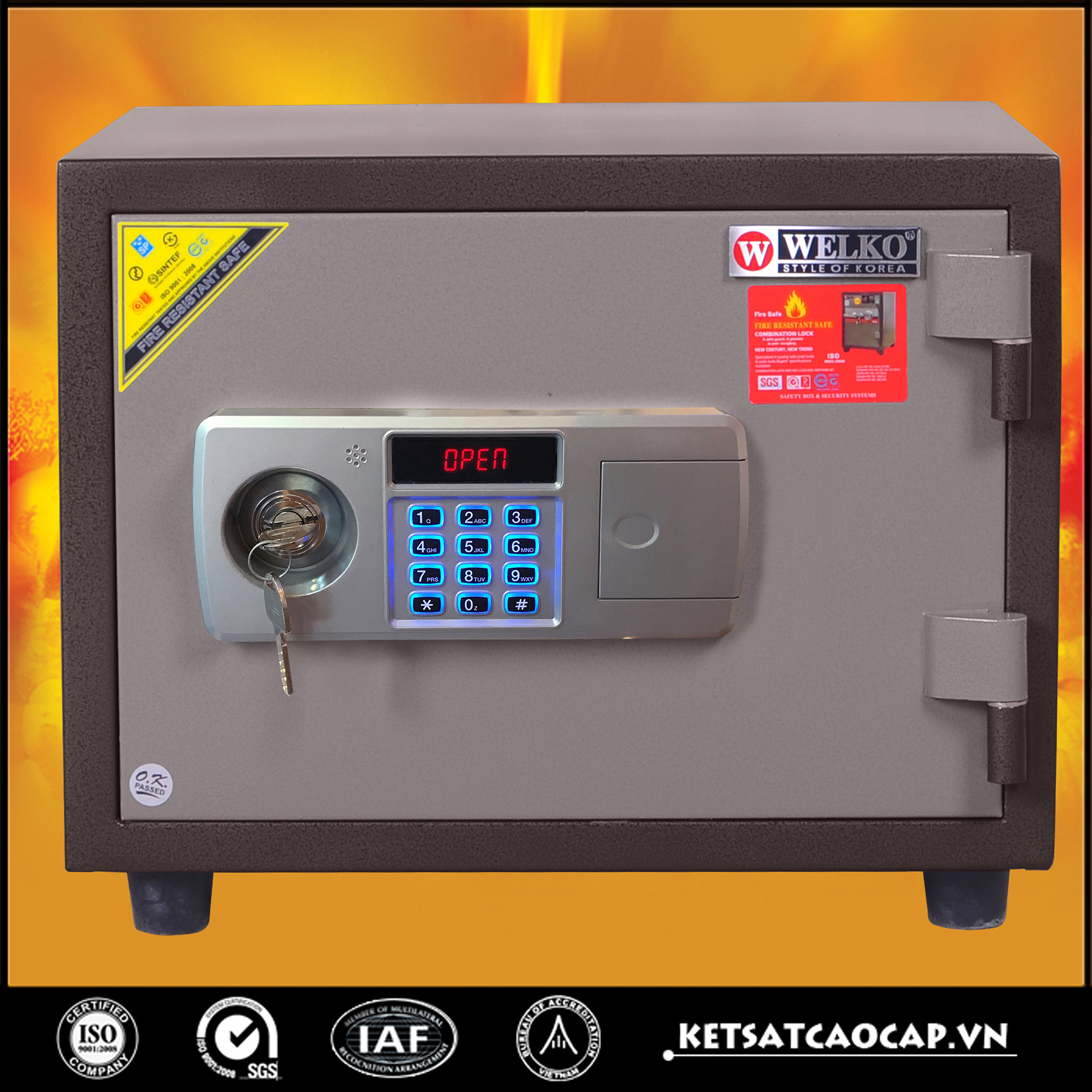 Két Sắt Xuất Khẩu W60 E GOLD