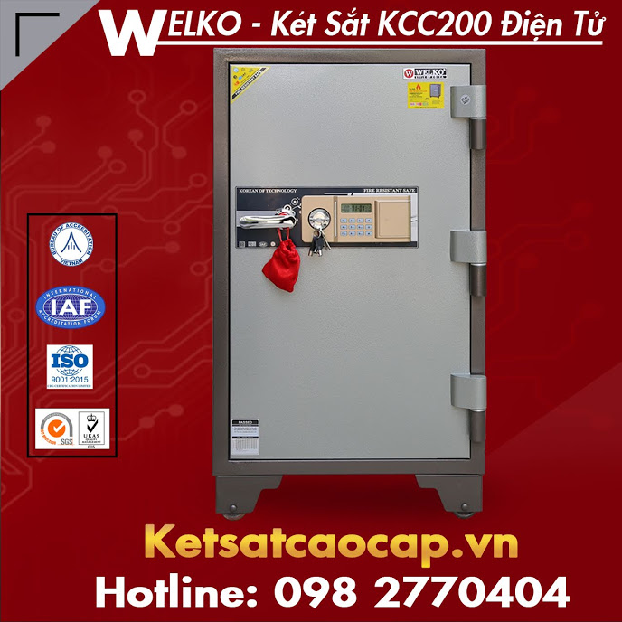 két bạc welko safes kcc200 điện tử