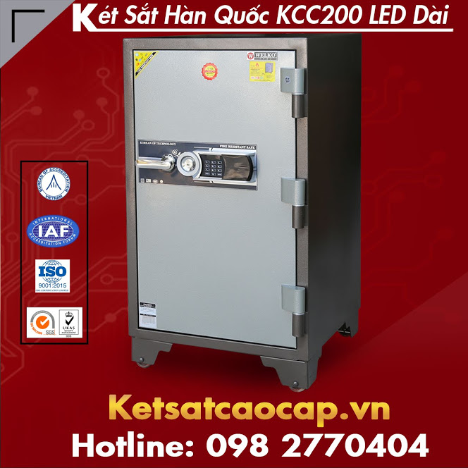 két sắt chống cháy welko safes kcc200 điện tử vân tay