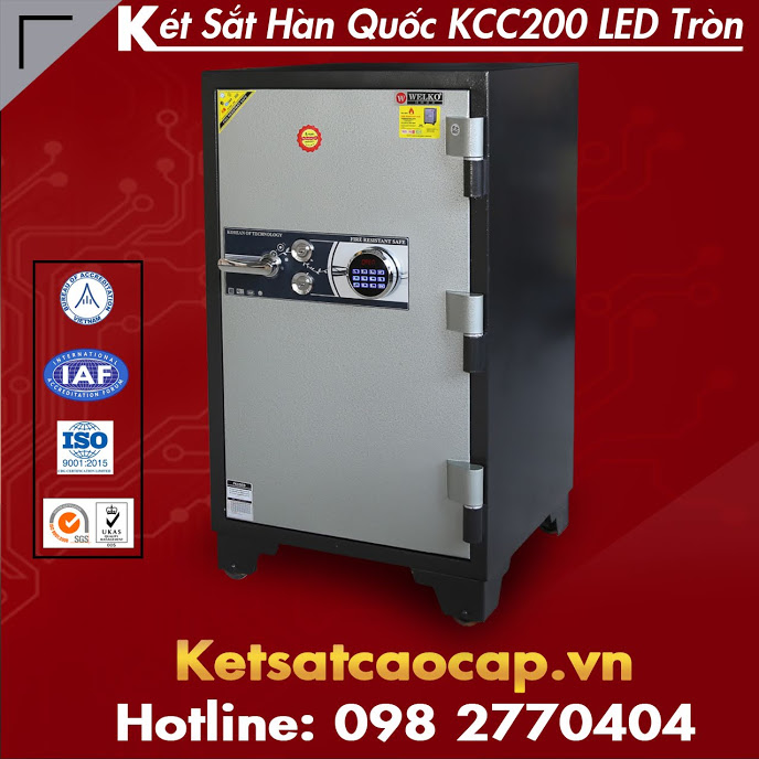 két sắt chống cháy welko safes kcc200 điện tử vân tay