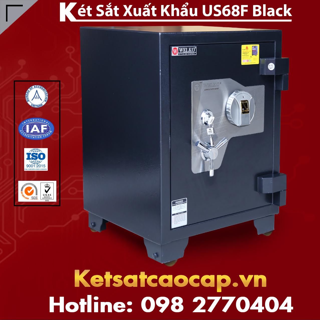 két sắt mini chống cháy vân tay Hải Phòng