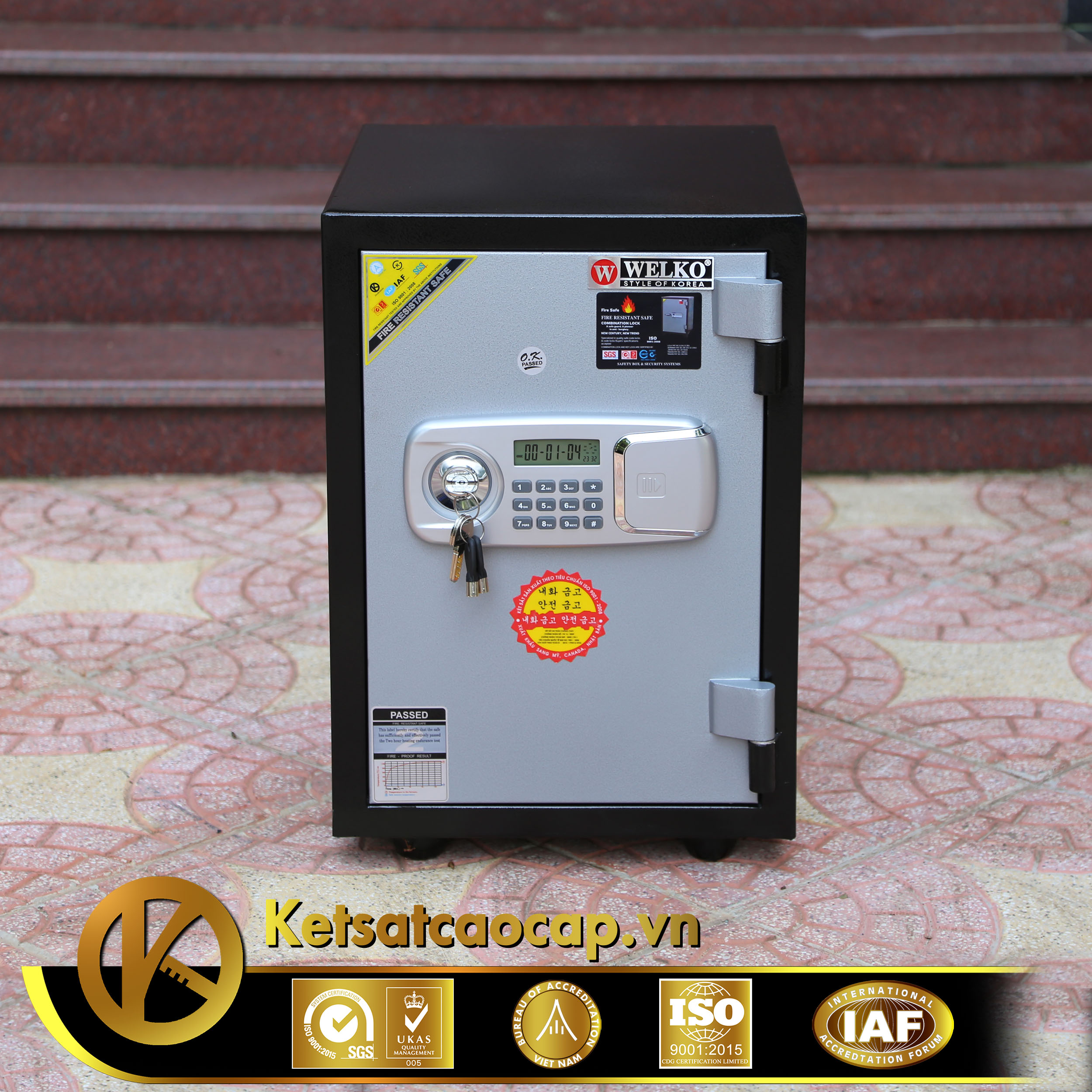 Két sắt văn phòng KS80DB-Series E SILVER VIETNAM