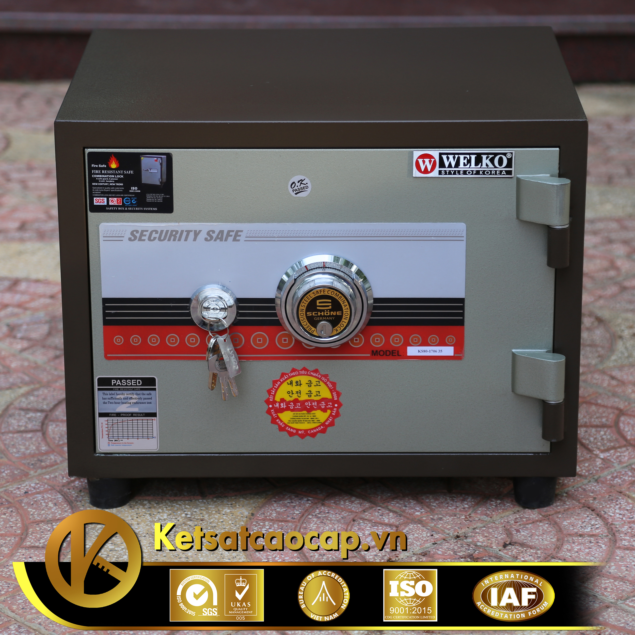 Két sắt văn phòng KS80N Brown-Series C ThaiLan
