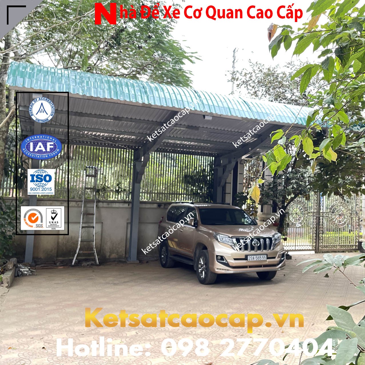 Nhà Để Xe Cơ Quan Cao Cấp