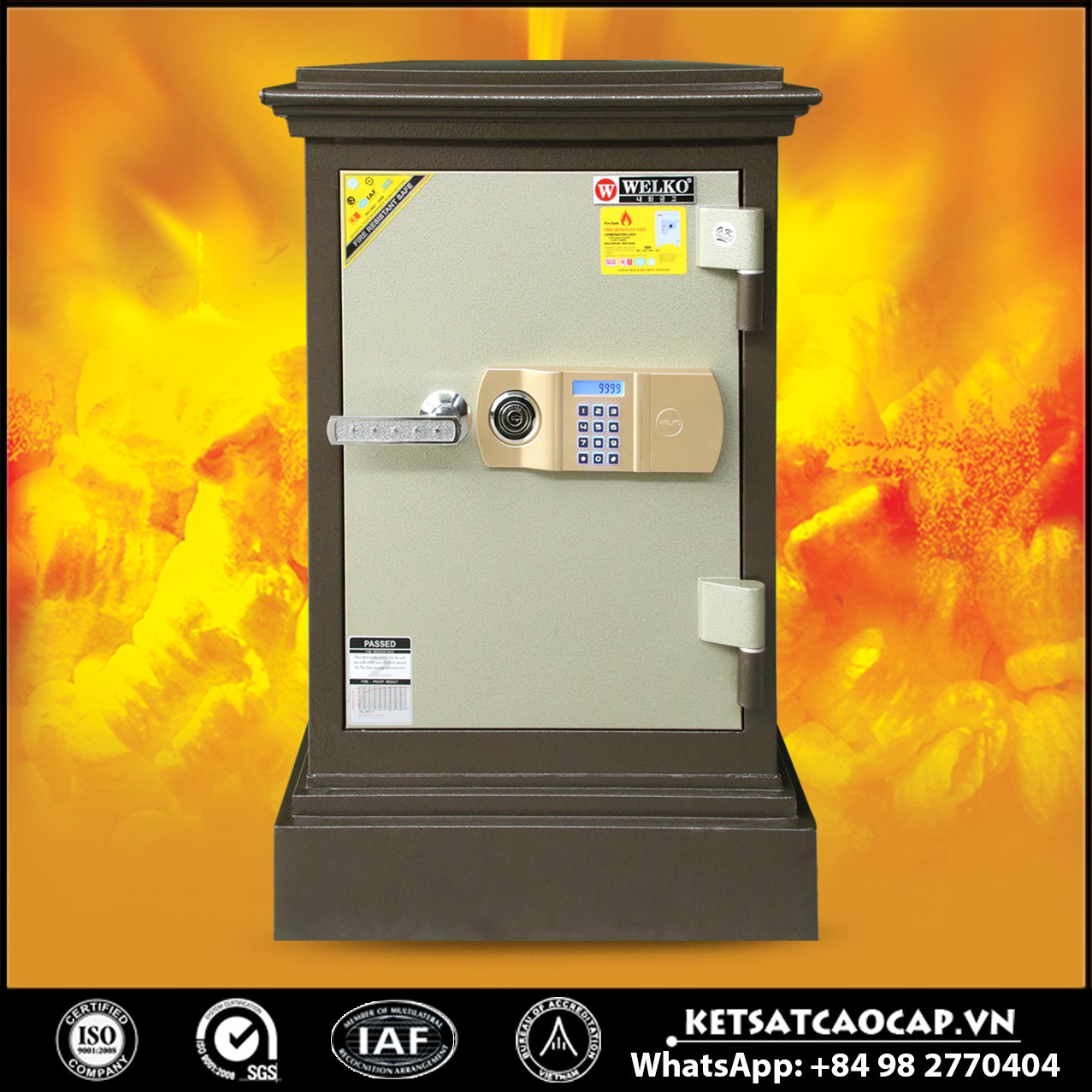 Nhà Máy Sản Xuất Két Sắt GT910 - E Gold Brown