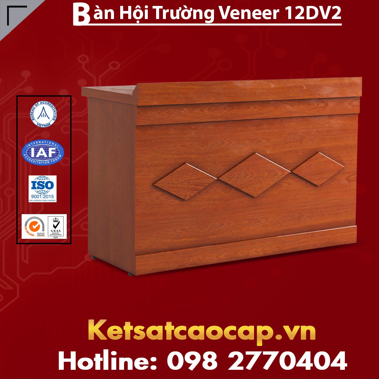 Bàn Hội Trường Veneer 12DV2