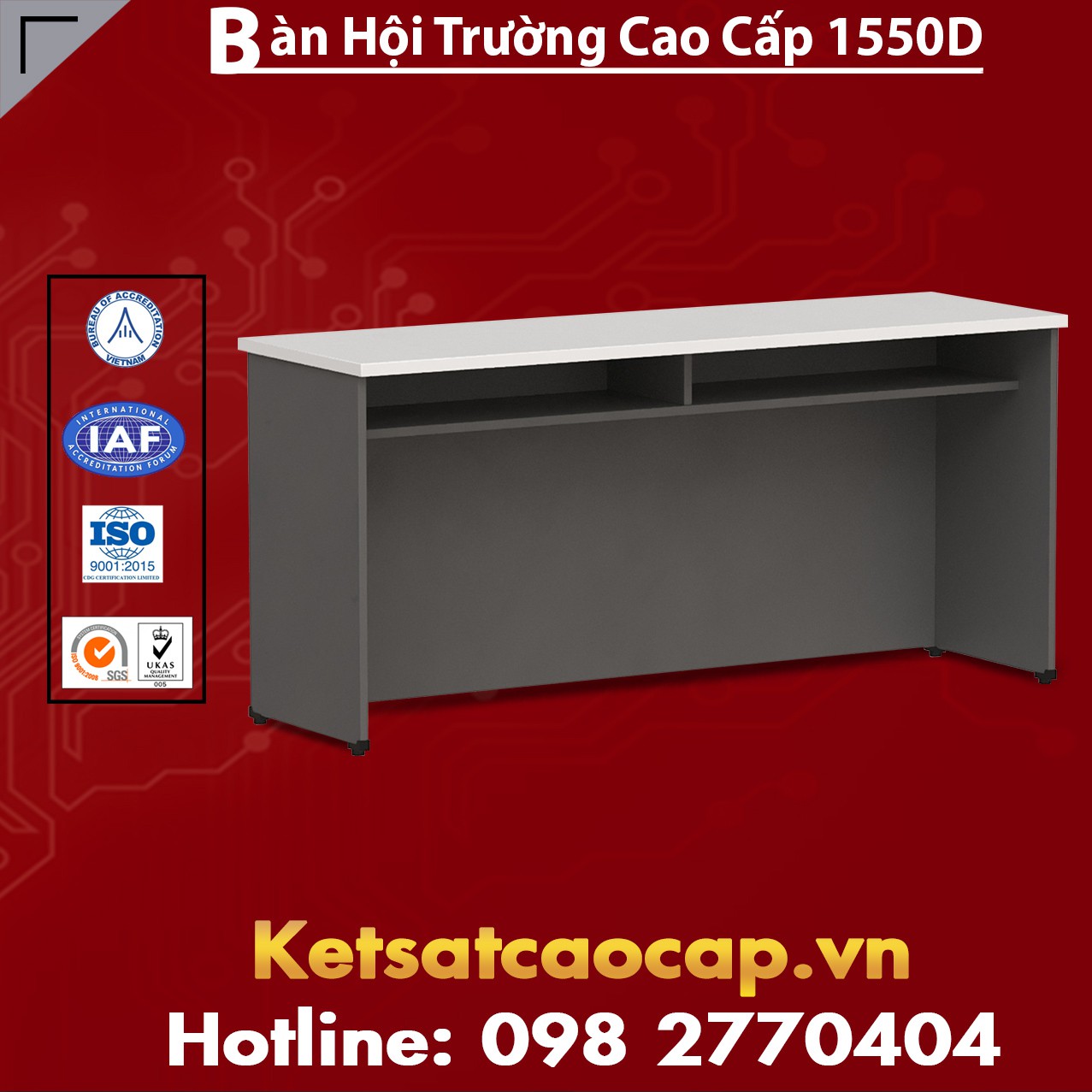 Bàn Hội Trường Cao Cấp 1550D