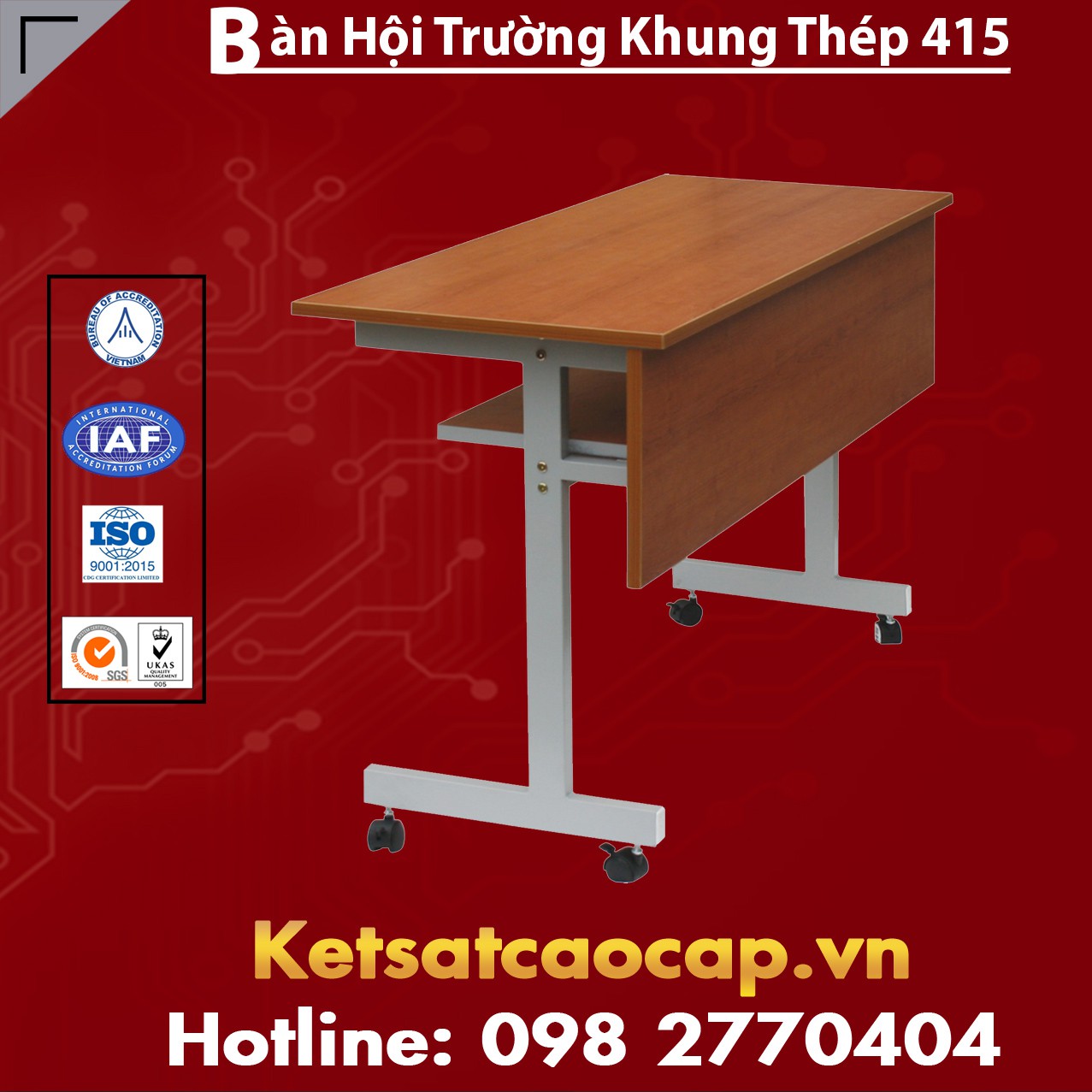 Bàn Hội Trường Khung Thép 415