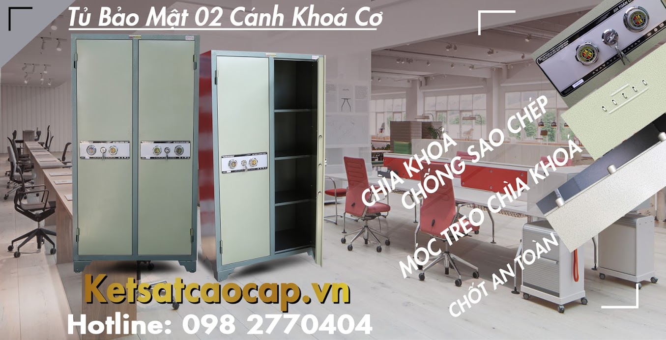 tủ bảo mật bdi 02 cánh khoá cơ