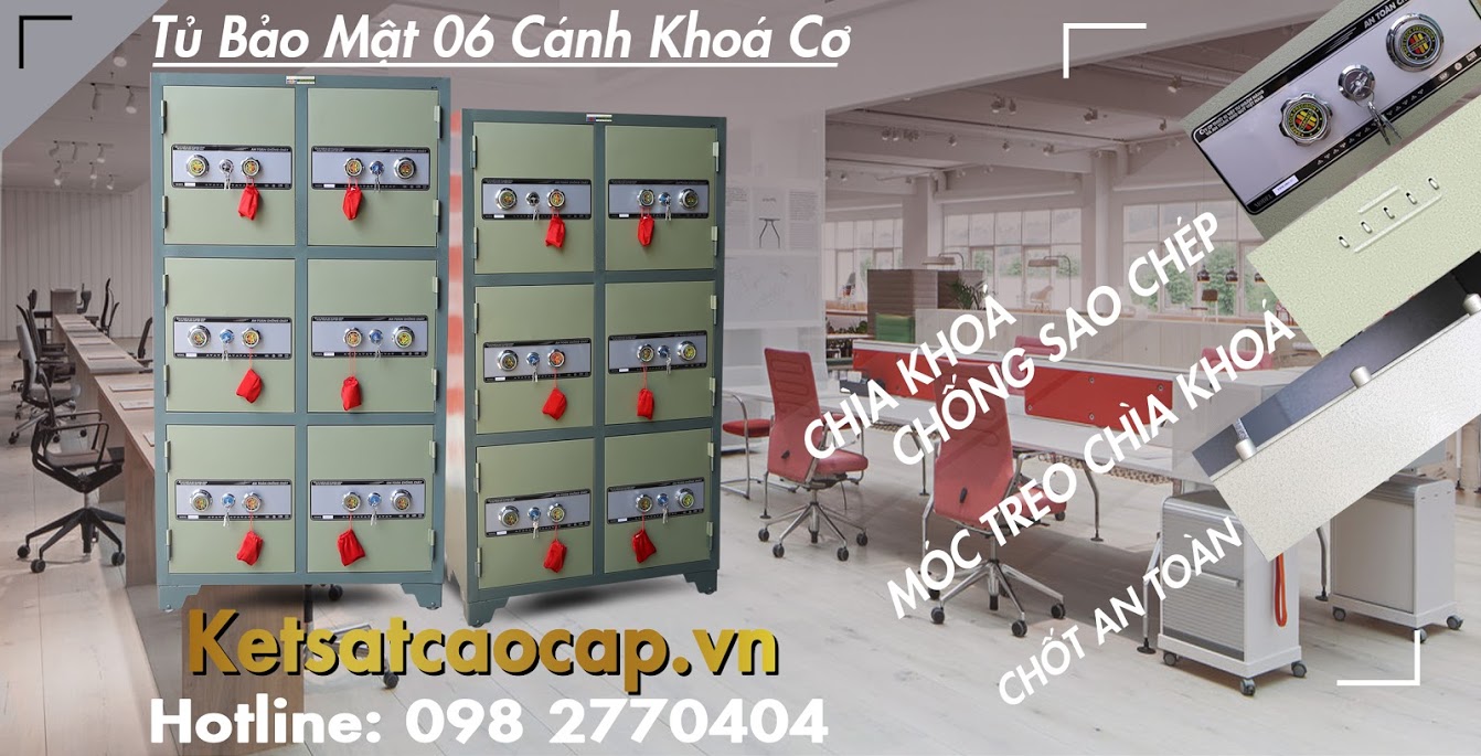tủ bảo mật bdi 06 cánh khoá cơ