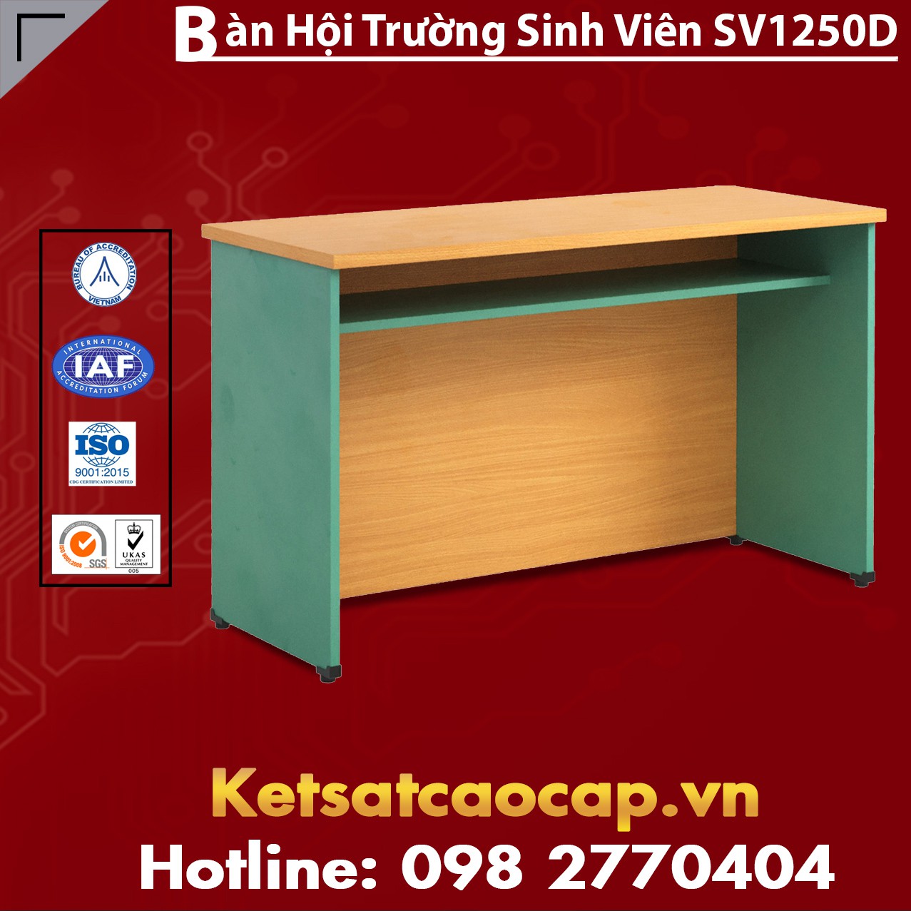 Bàn Hội Trường Sinh Viên SV1250D
