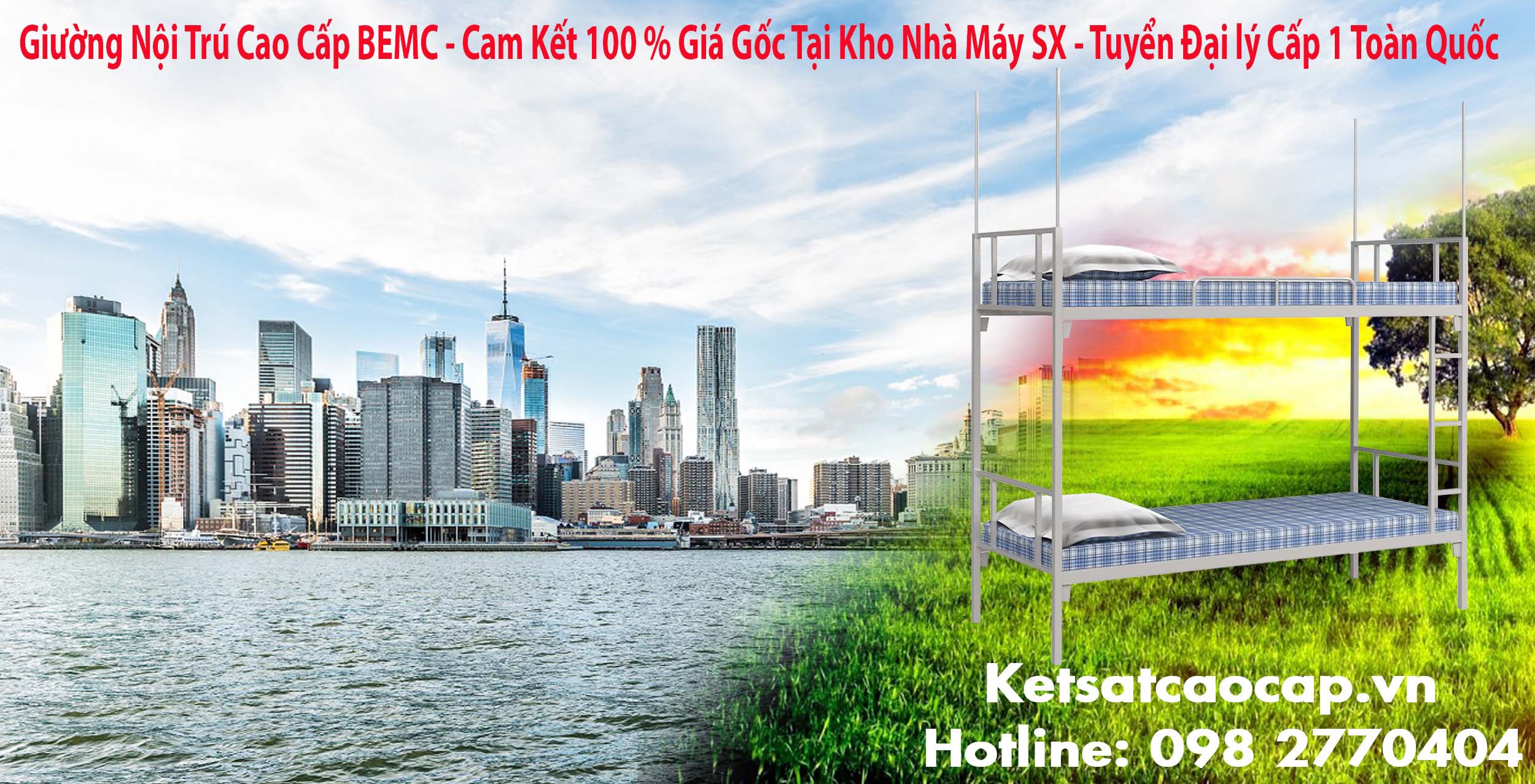 Giường nội trú - Giường tầng sắt