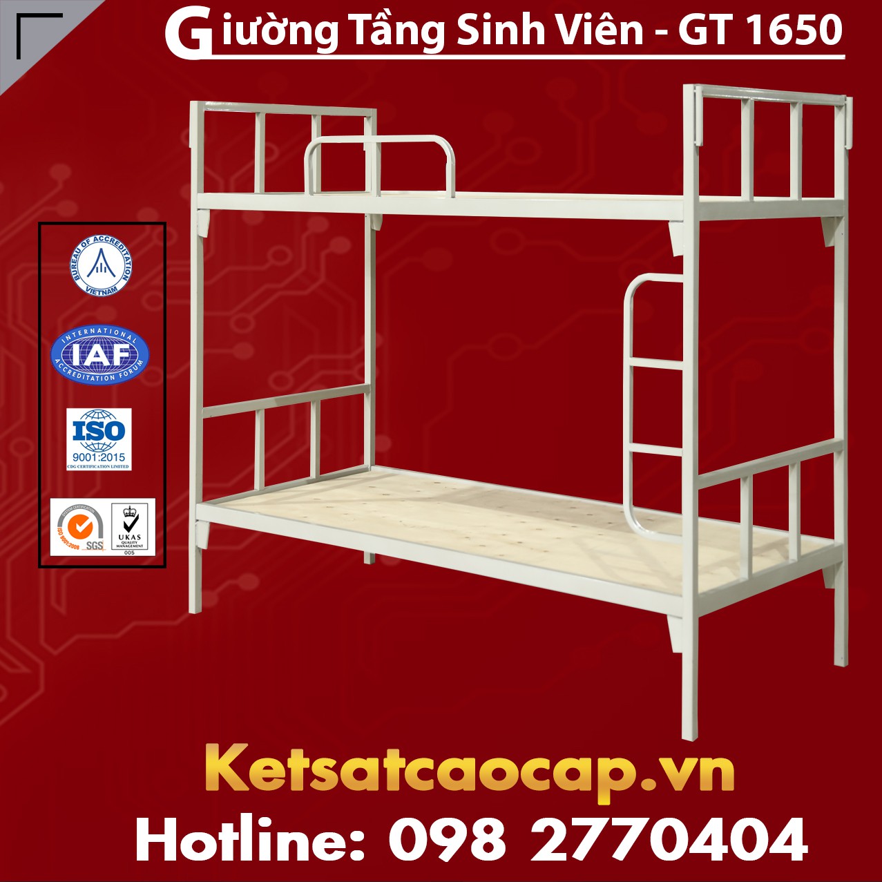 Giường Tầng Sinh Viên GT1650
