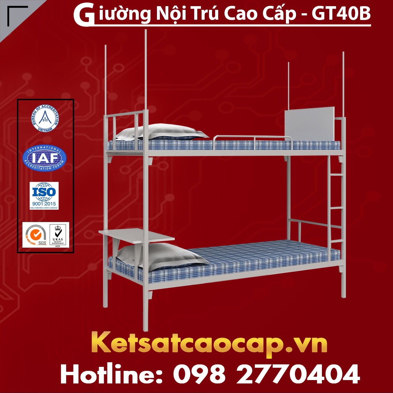 Giường Nội Trú Cao Cấp - GT40B