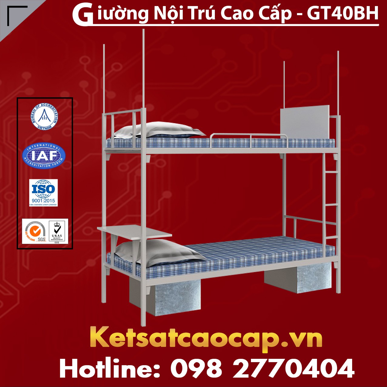 Giường Nội Trú Cao Cấp - GT40BH