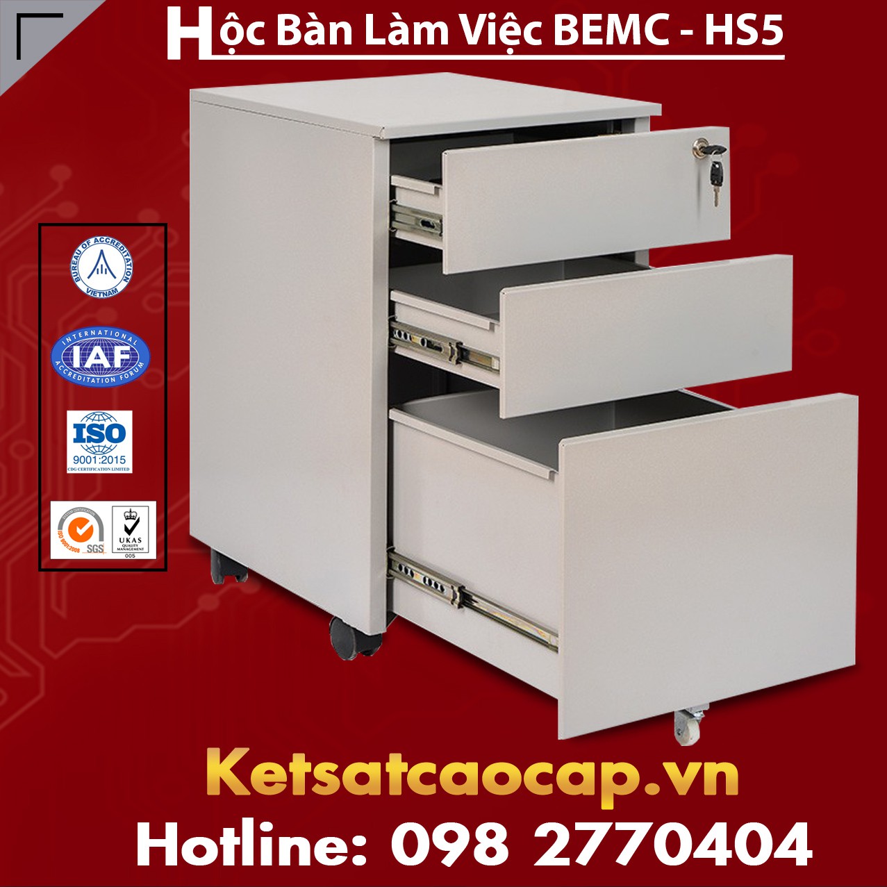 Hộc Bàn Làm Việc BEMC - HS5