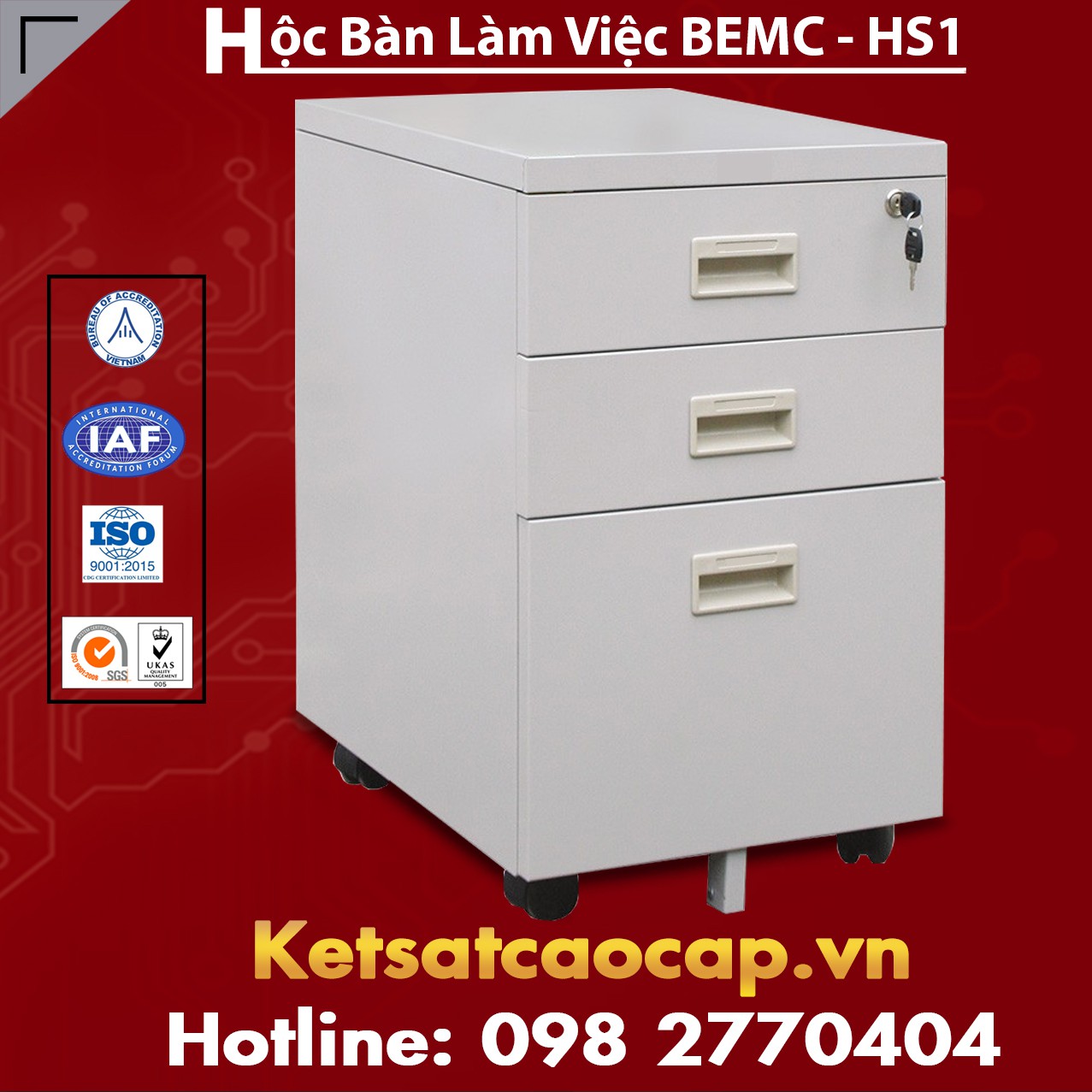 Hộc Bàn Làm Việc BEMC - HS1
