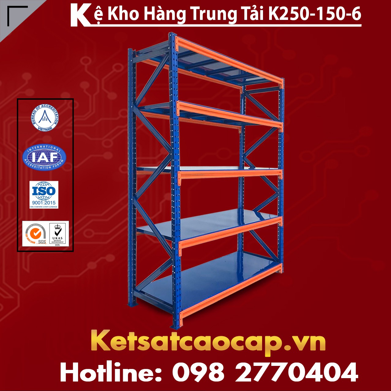 Kệ Trung Tải K250-150-6
