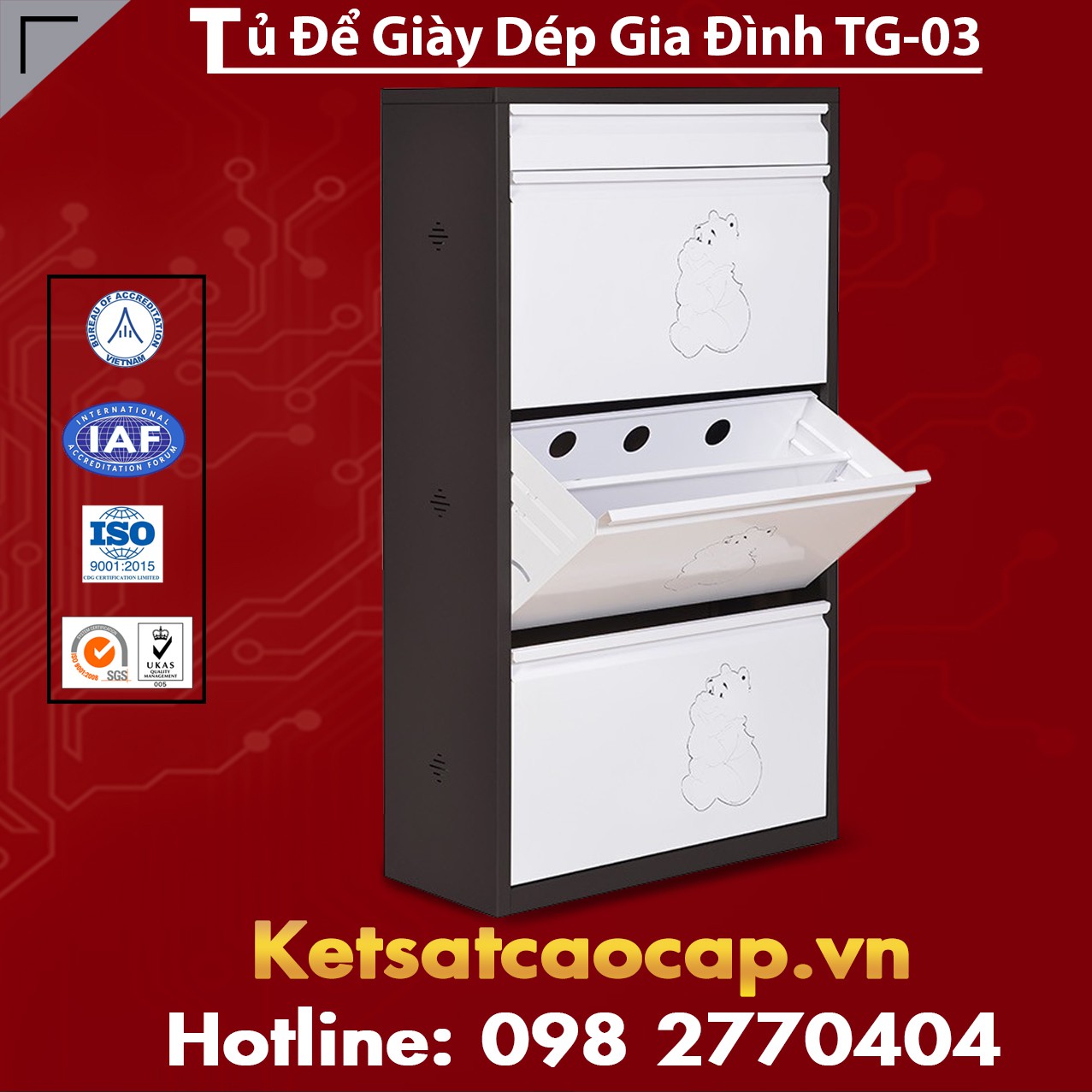 Tủ Để Giày Dép Gia Đình TG-03