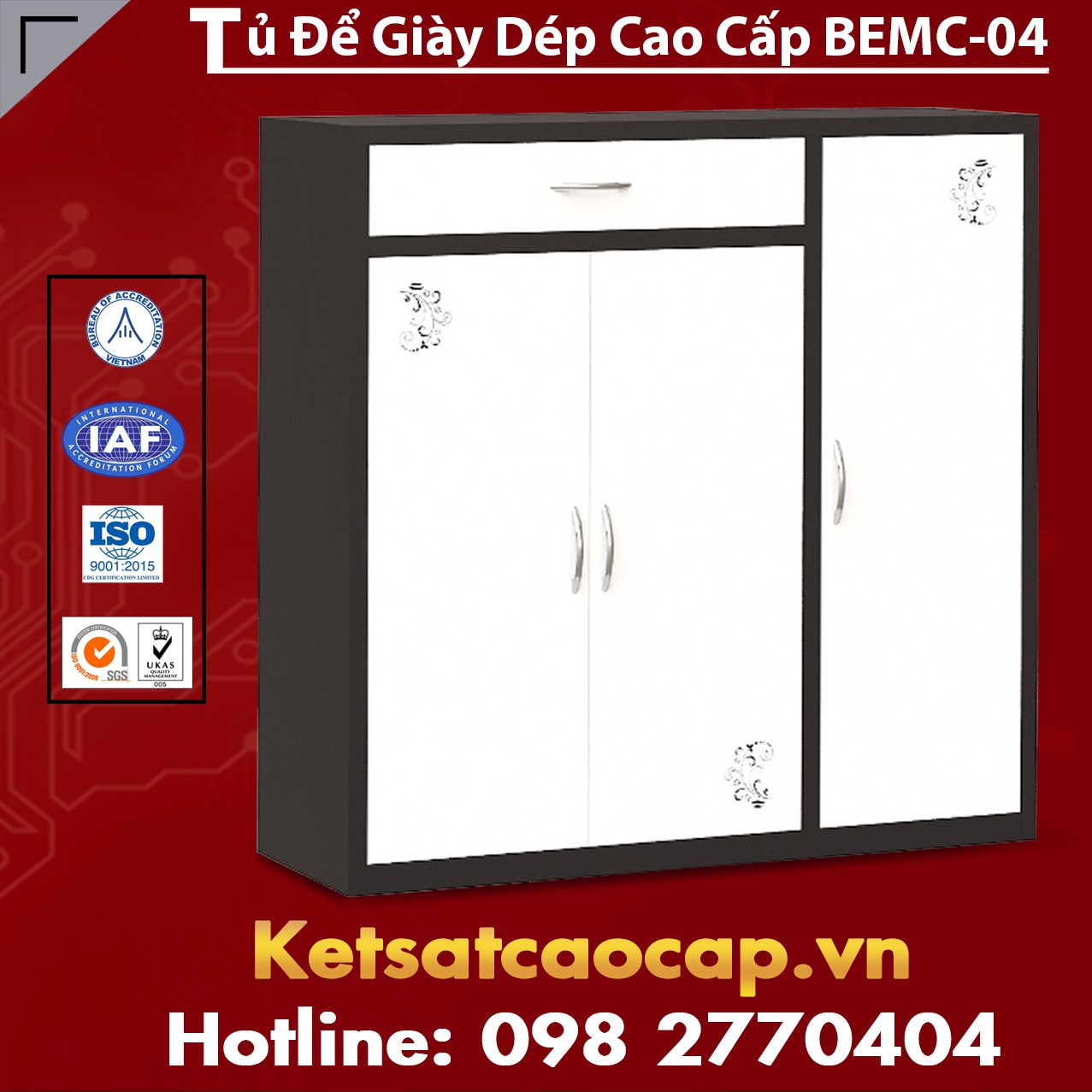 Tủ Để Giày Dép Cao Cấp BEMC-04