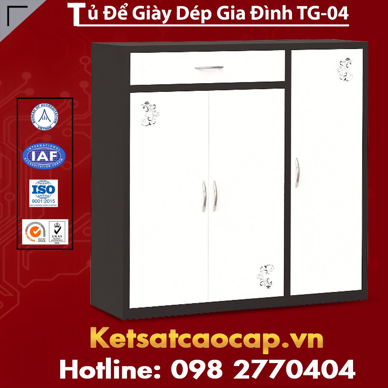 Tủ Để Giày Dép Gia Đình TG-04
