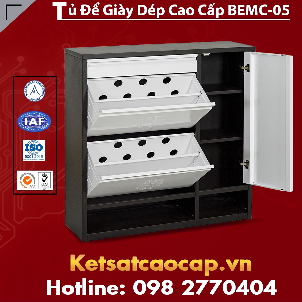 Tủ Để Giày Dép Cao Cấp BEMC-05