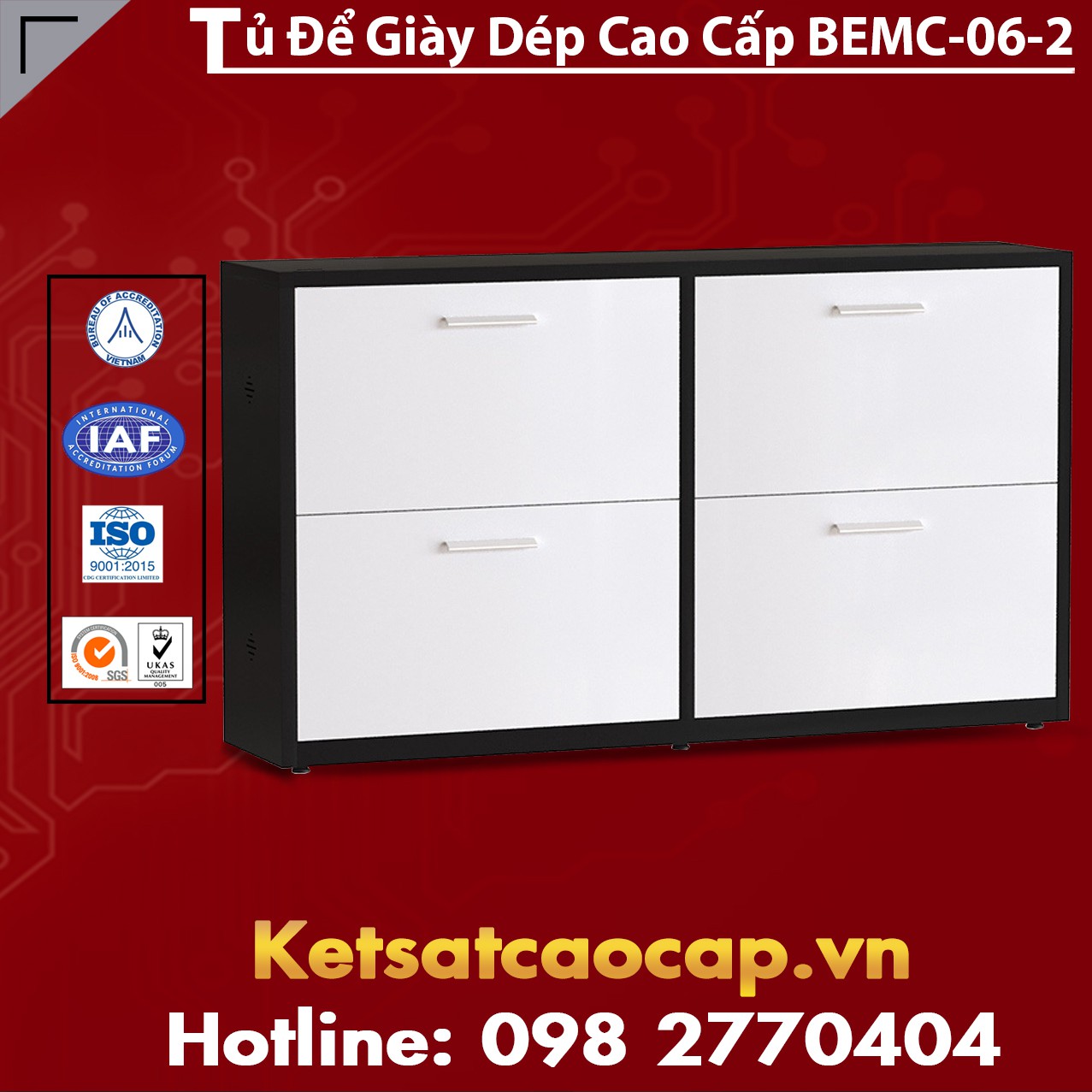 Tủ Để Giày Dép Cao Cấp BEMC-06-2