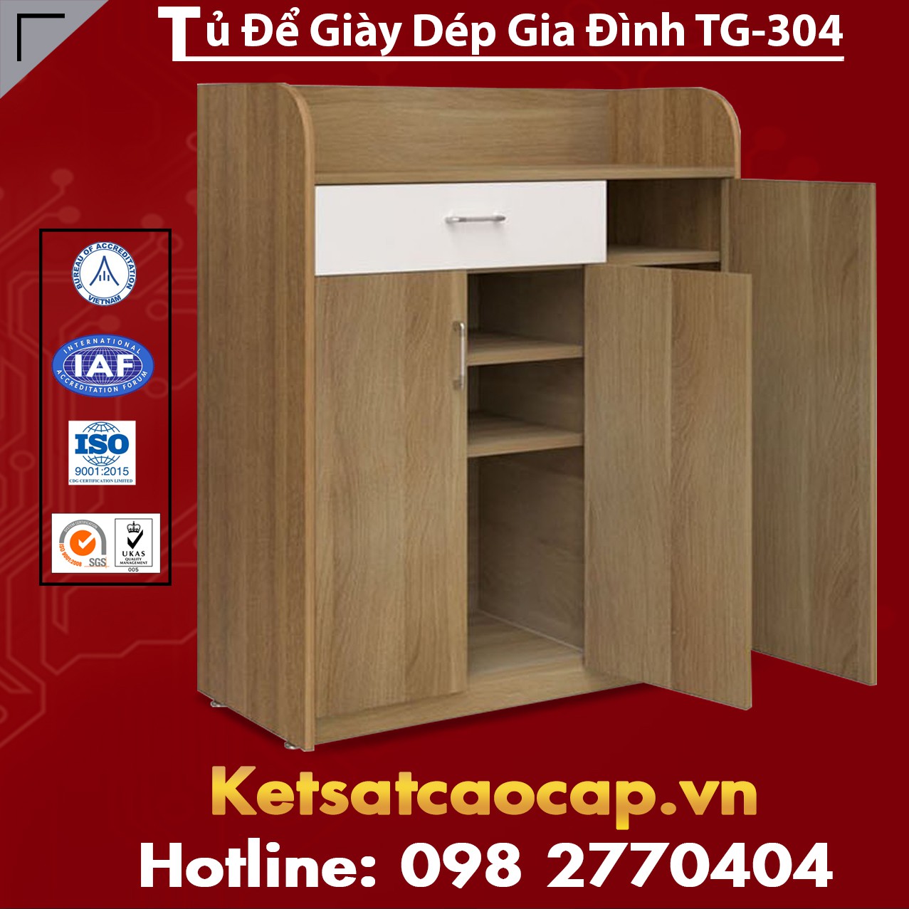 Tủ Để Giày Dép Gia Đình TG-304