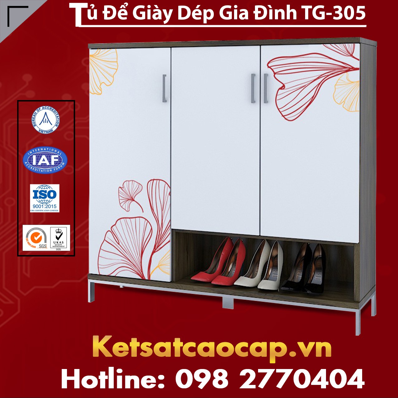 Tủ Để Giày Dép Gia Đình TG-305